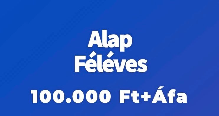 Alap Féléves Webáruház szolgáltatások