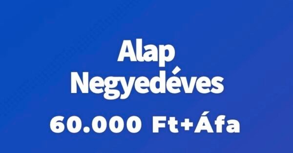 Alap Negyedéves Webáruház szolgáltatások