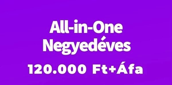 All-in-One Negyedéves Webáruház szolgáltatások